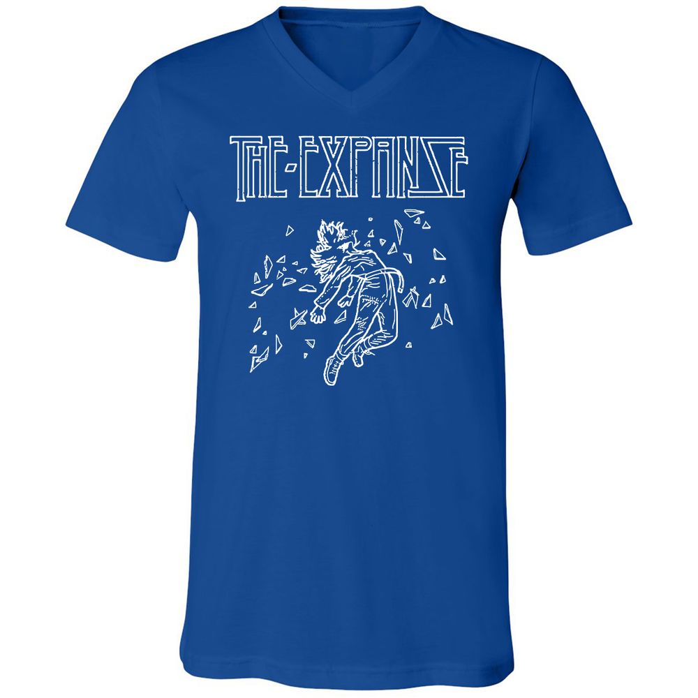 Unisex V-Neck T-Shirt - A3JCYVTW - True Royal - 4