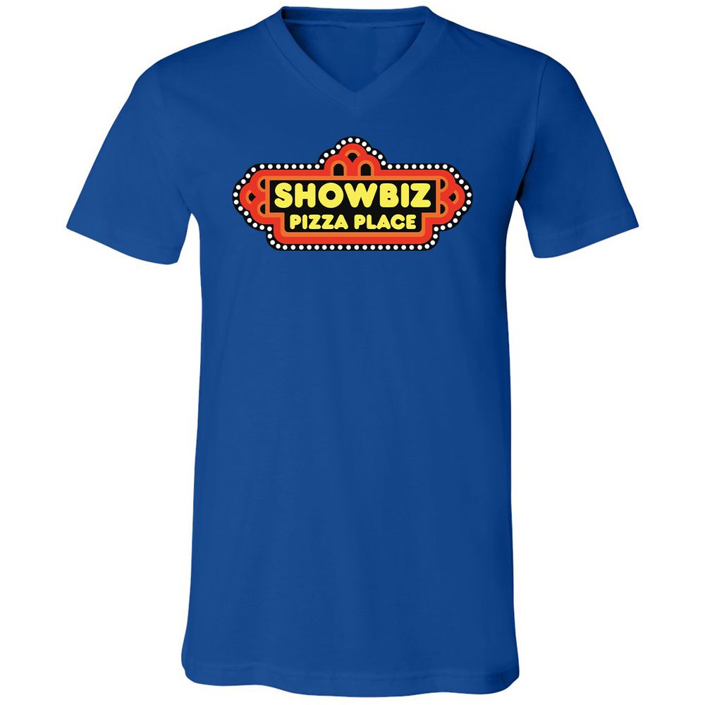 Unisex V-Neck T-Shirt - CNWXB6JX - True Royal - 4