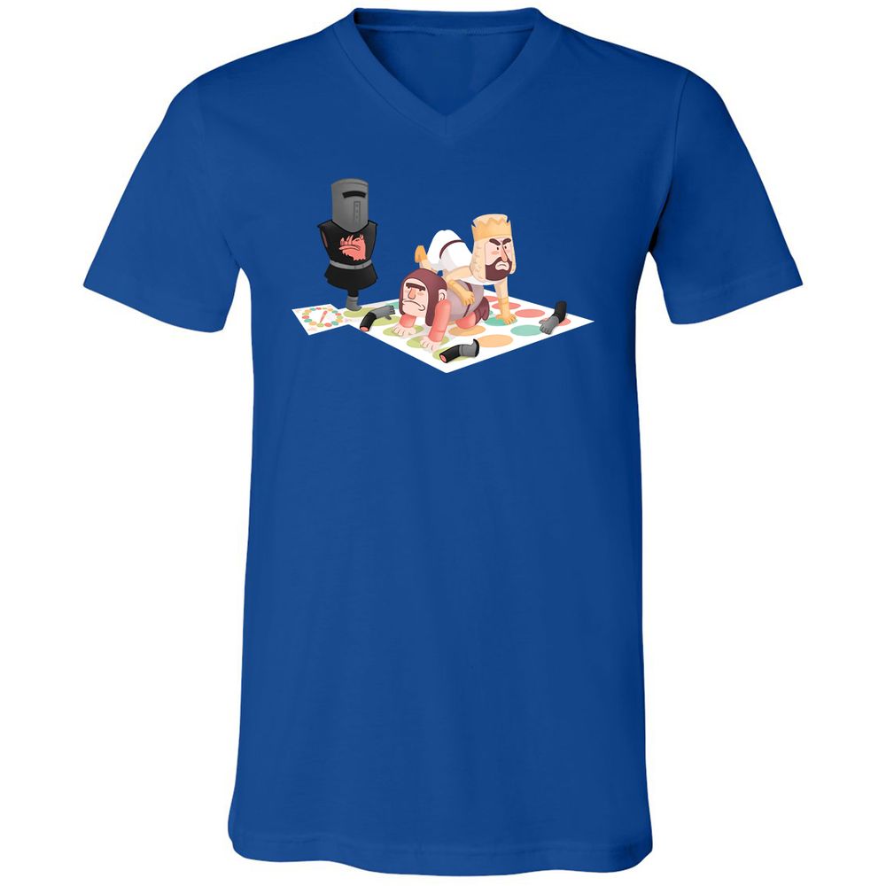 Unisex V-Neck T-Shirt - 262UKWCJ - True Royal - 4