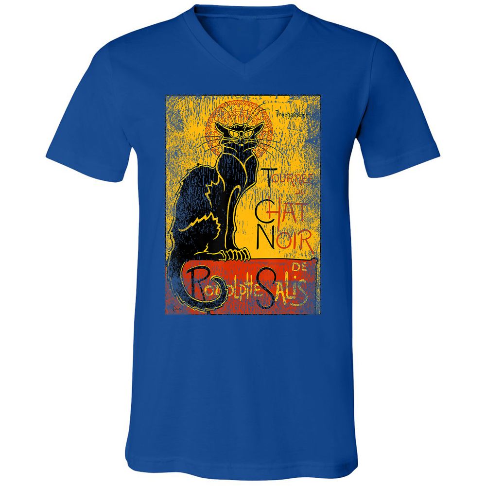 Unisex V-Neck T-Shirt - C1J6LBJW - True Royal - 4