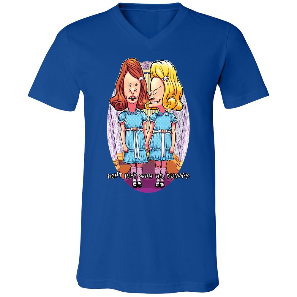 Unisex V-Neck T-Shirt - NZDT194K - True Royal - 4