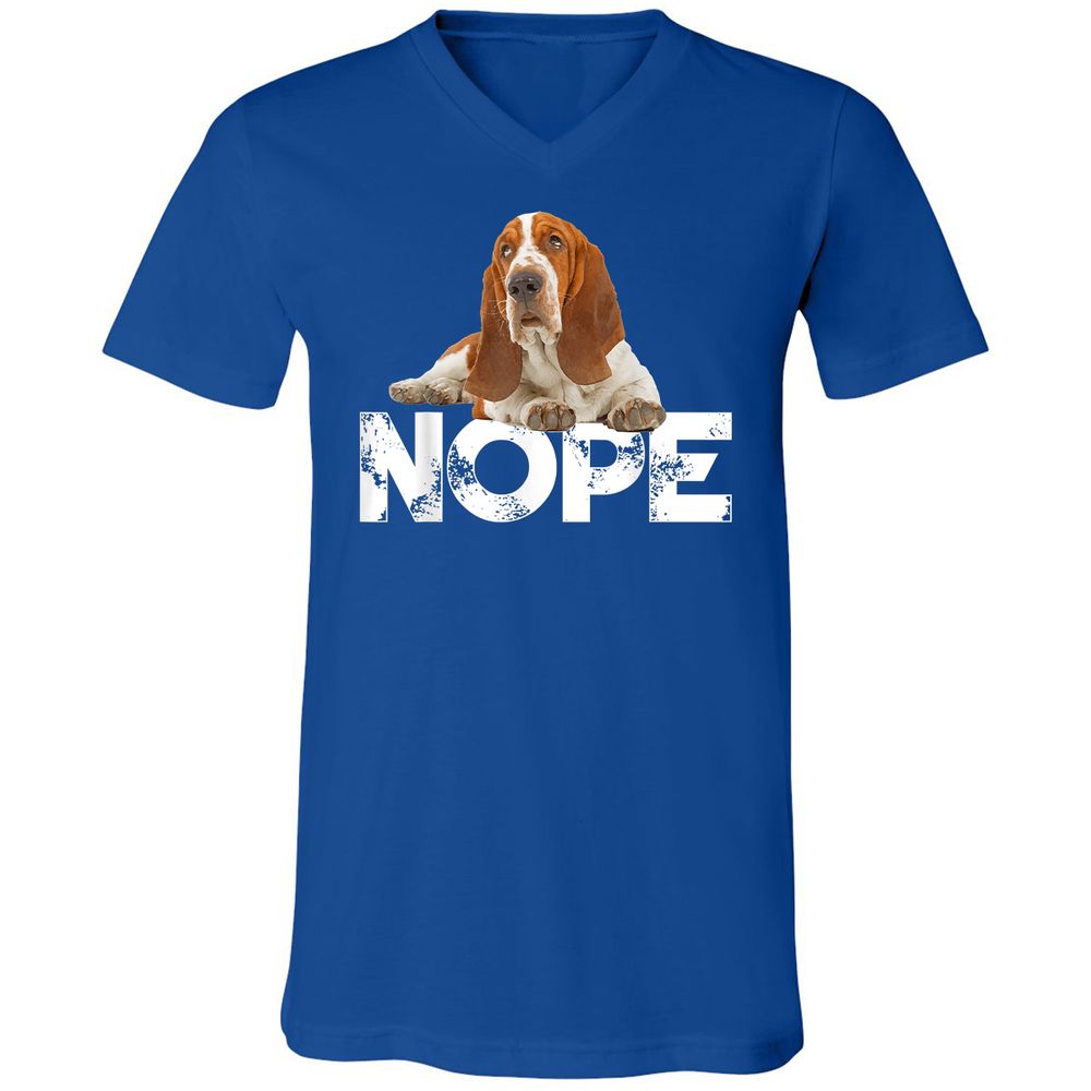 Unisex V-Neck T-Shirt - HERJXGF6 - True Royal - 4