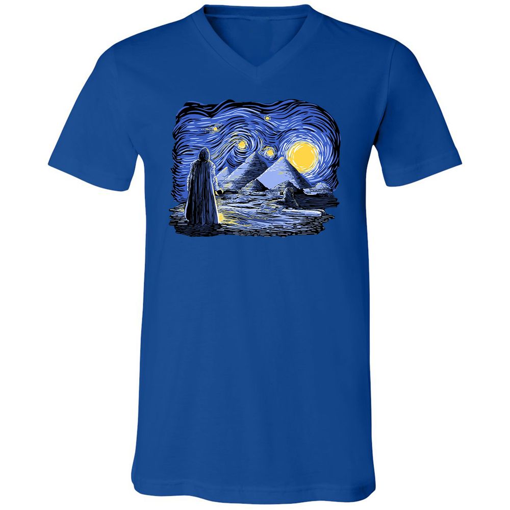 Unisex V-Neck T-Shirt - VYHCPHBA - True Royal - 4