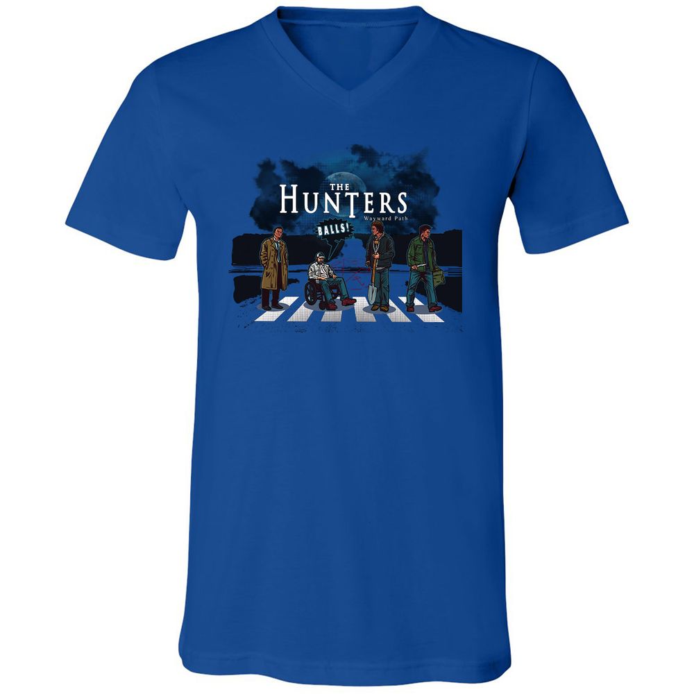 Unisex V-Neck T-Shirt - YZP69E7J - True Royal - 4