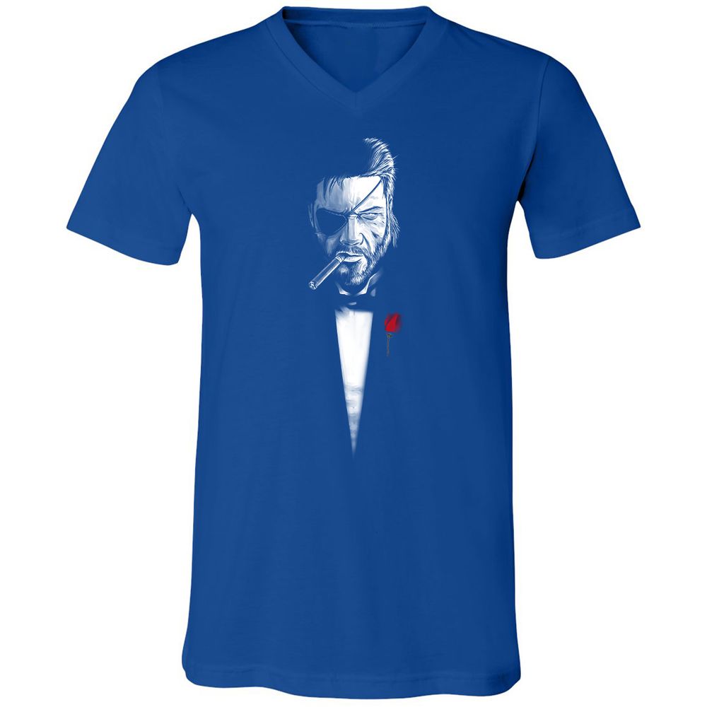 Unisex V-Neck T-Shirt - YM87UFVR - True Royal - 4