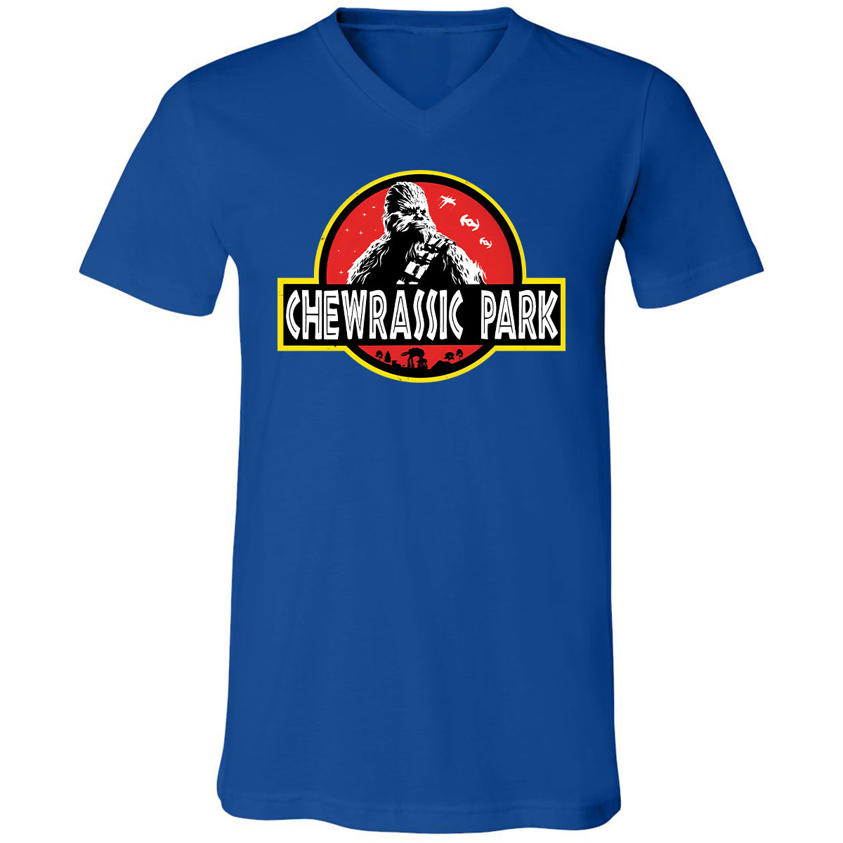 Unisex V-Neck T-Shirt - SQB3SM22 - True Royal - 4