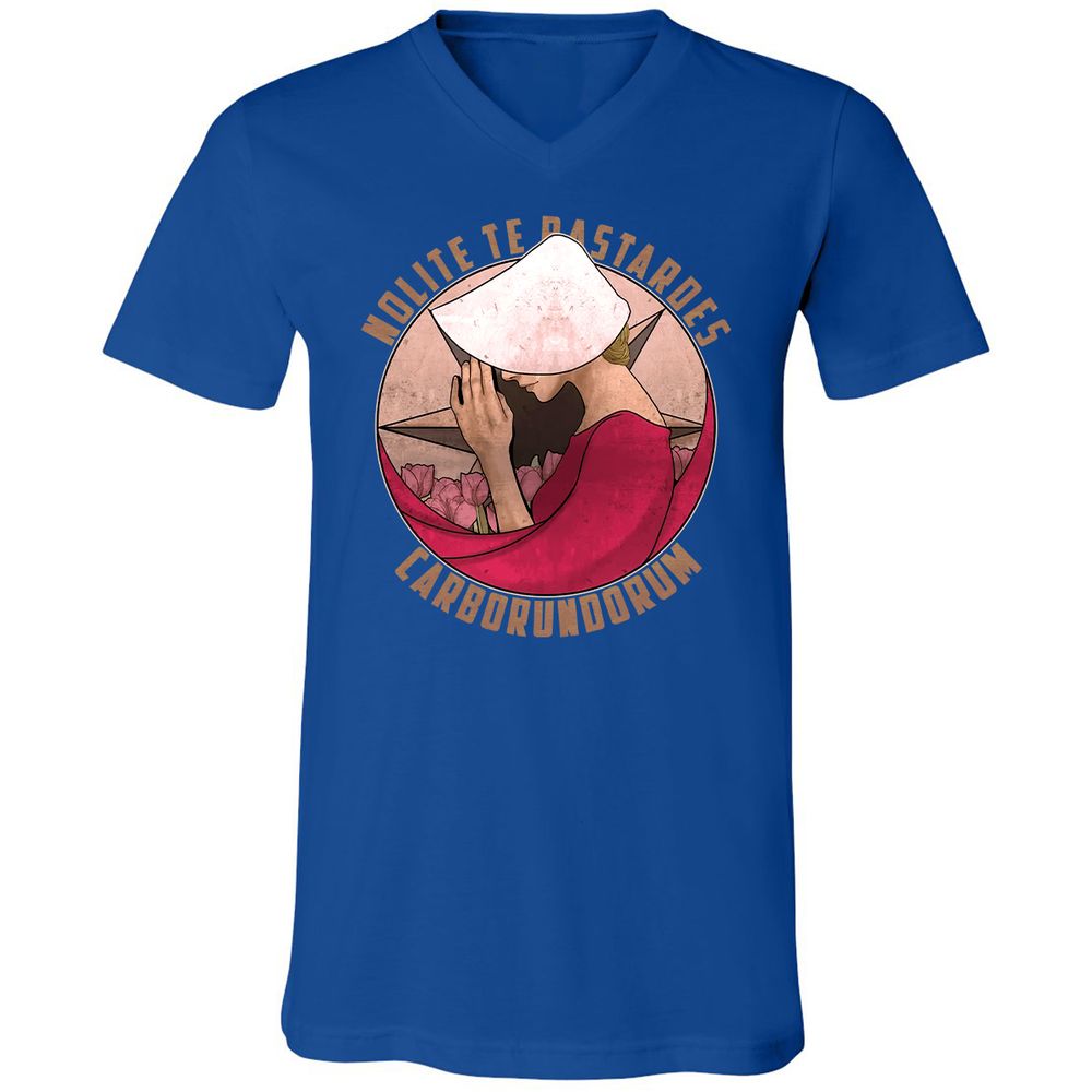 Unisex V-Neck T-Shirt - 3ZPS6SK8 - True Royal - 4