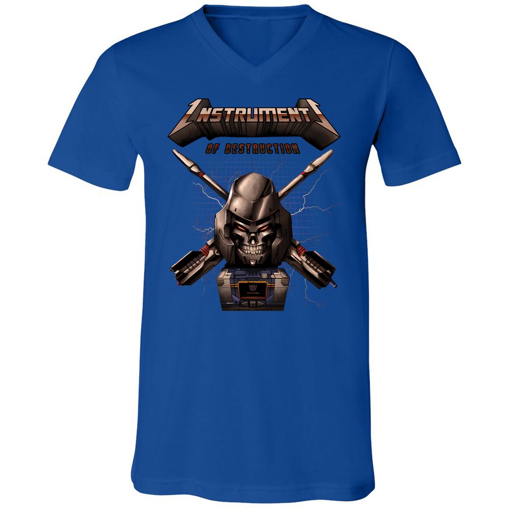 Unisex V-Neck T-Shirt - GJEAQVJM - True Royal - 4