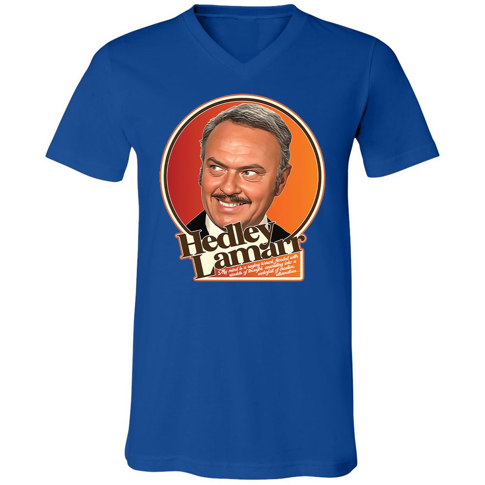 Unisex V-Neck T-Shirt - 778MU9TR - True Royal - 4