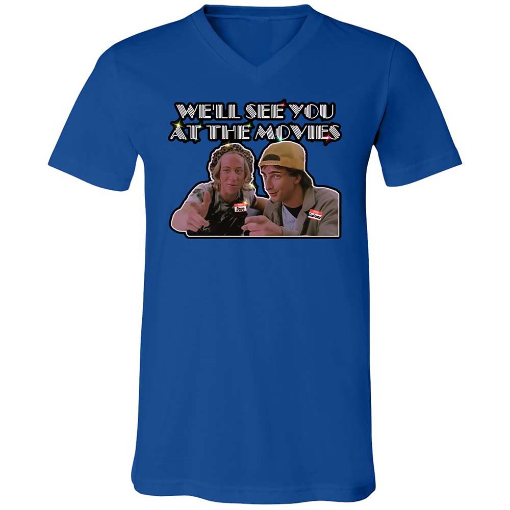 Unisex V-Neck T-Shirt - NZAJ9W88 - True Royal - 4