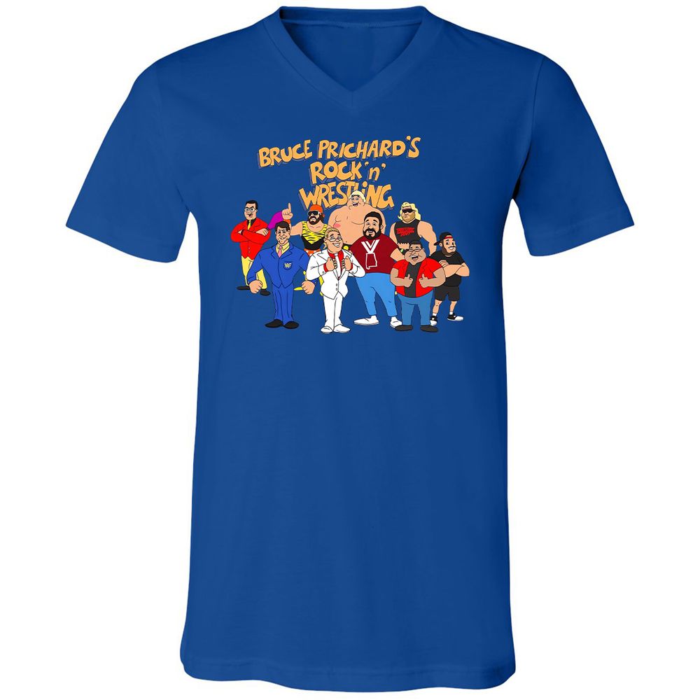 Unisex V-Neck T-Shirt - 6PDSJVES - True Royal - 4