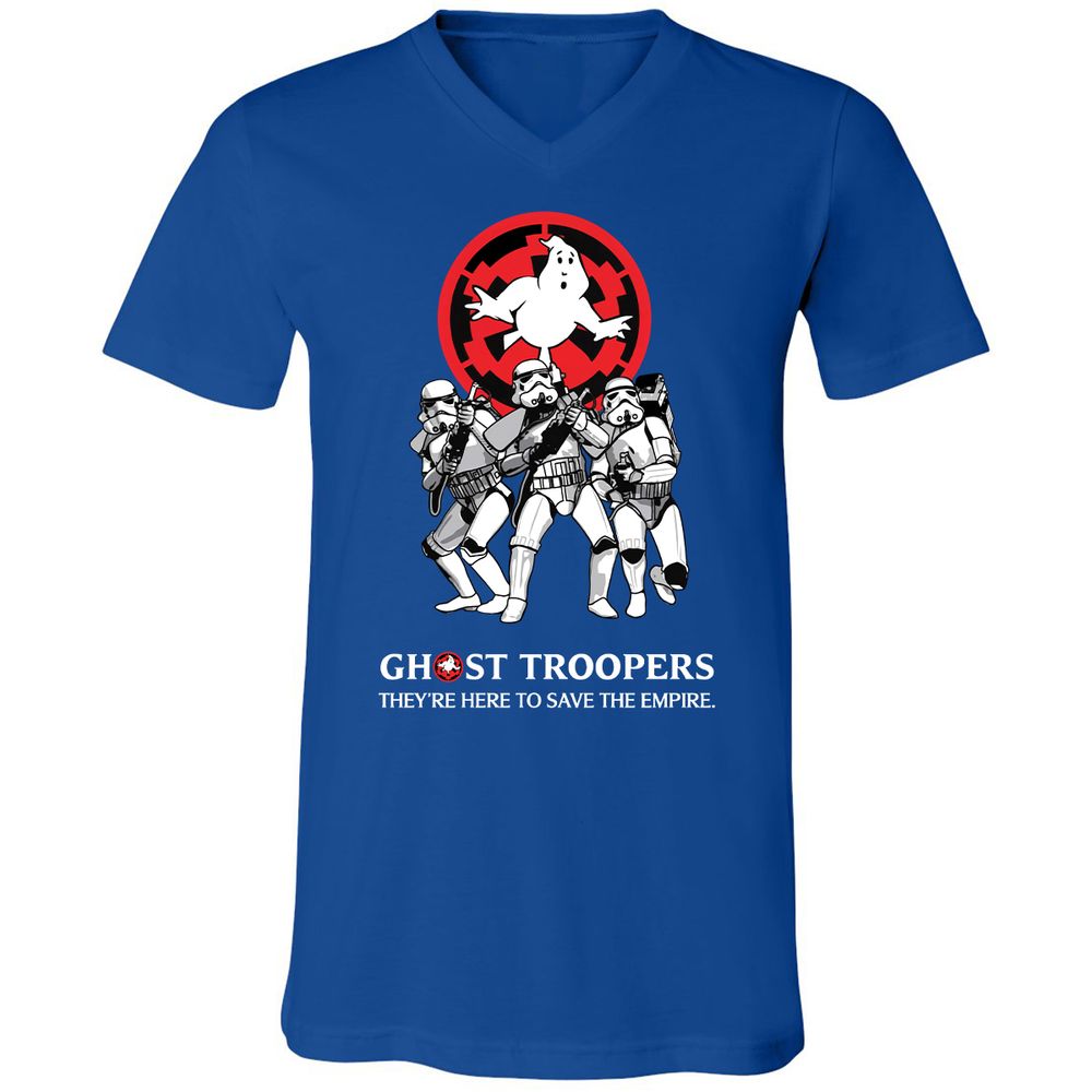 Unisex V-Neck T-Shirt - JMN9HP1D - True Royal - 4