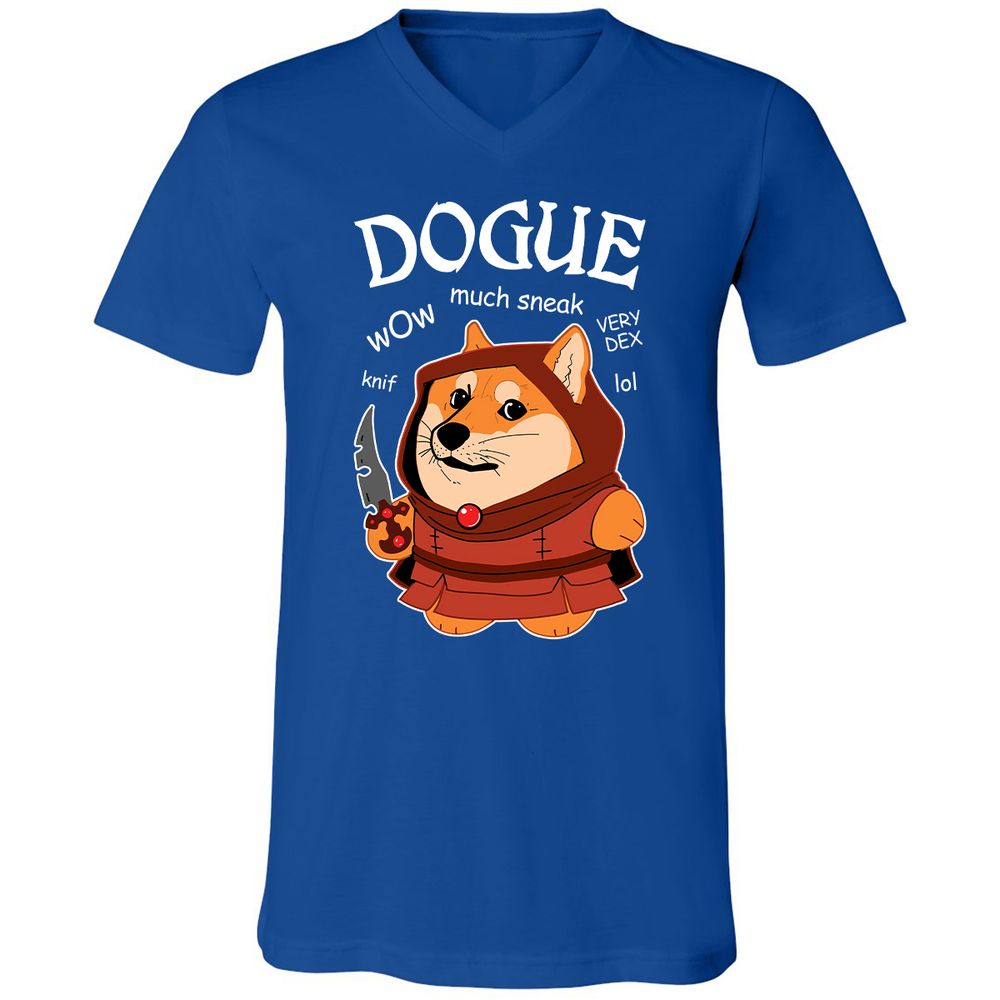 Unisex V-Neck T-Shirt - 7L895PK1 - True Royal - 4