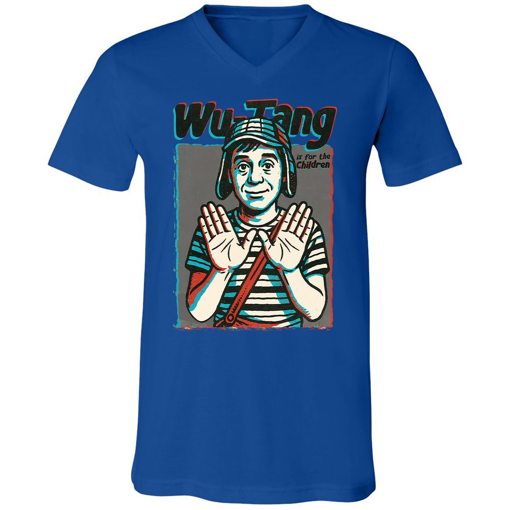 Unisex V-Neck T-Shirt - RCRFVV29 - True Royal - 4