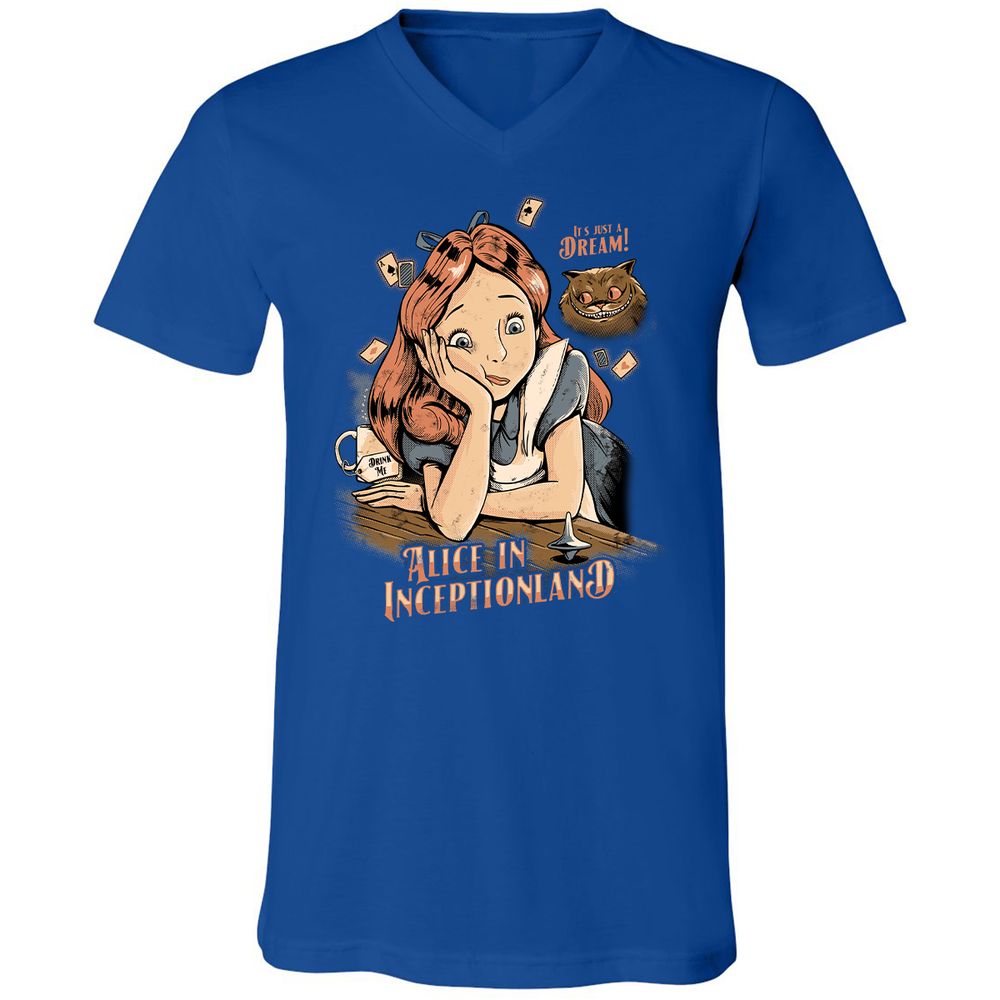 Unisex V-Neck T-Shirt - E7VHG5SV - True Royal - 4