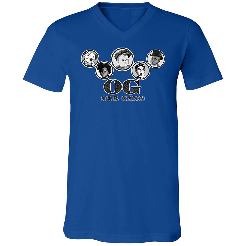 Unisex V-Neck T-Shirt - ZN5L1U2Q - True Royal - 4