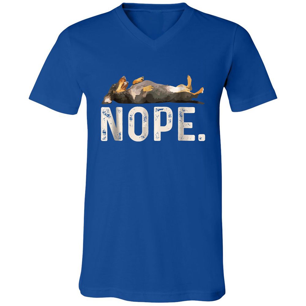 Unisex V-Neck T-Shirt - SVSUFBLT - True Royal - 4