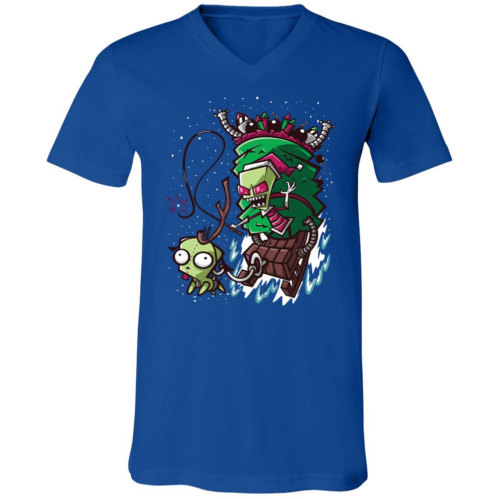 Unisex V-Neck T-Shirt - PCYQ5AK1 - True Royal - 4