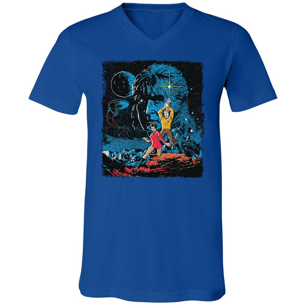 Unisex V-Neck T-Shirt - 2AAR4CUM - True Royal - 4