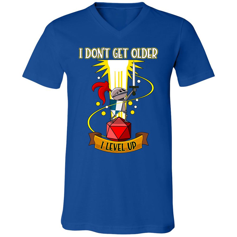 Unisex V-Neck T-Shirt - 6XKHL97C - True Royal - 4