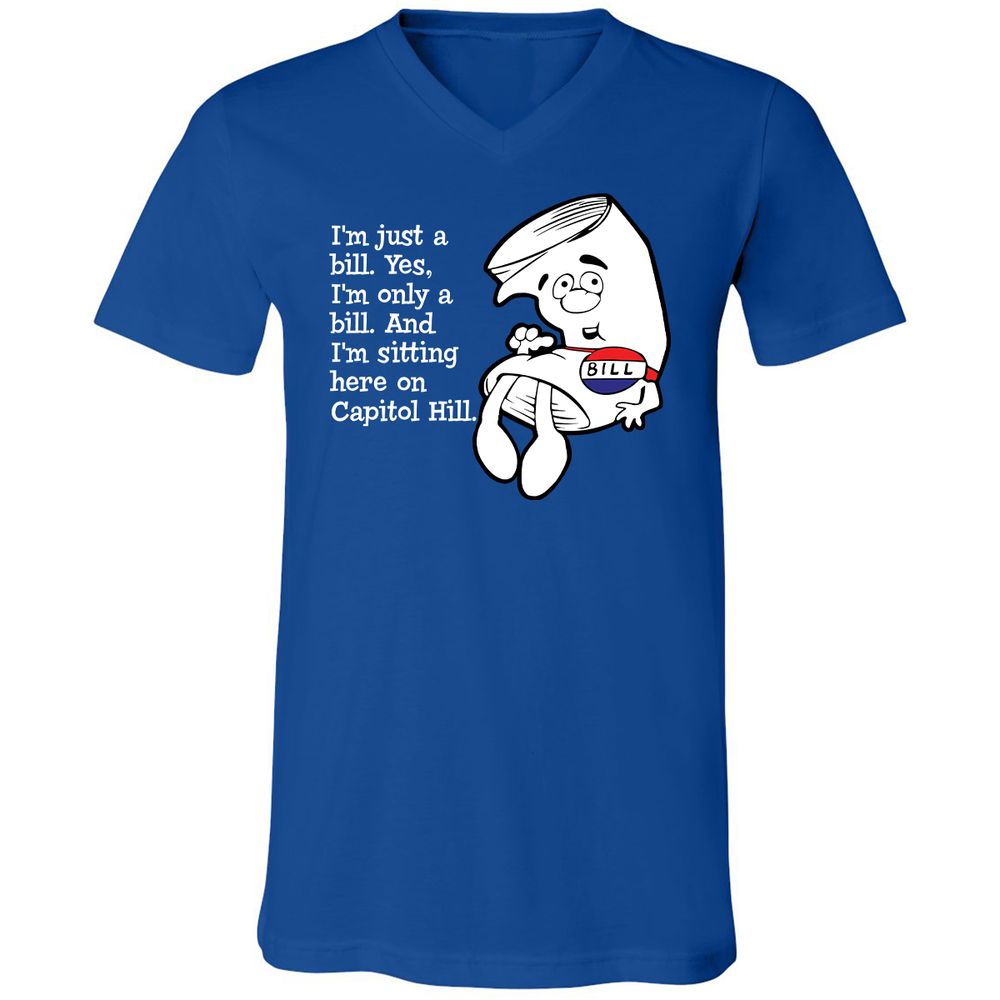 Unisex V-Neck T-Shirt - EWWWJ3TG - True Royal - 4
