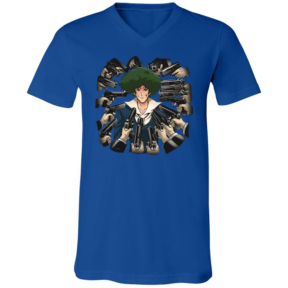 Unisex V-Neck T-Shirt - 29QX9W7P - True Royal - 4