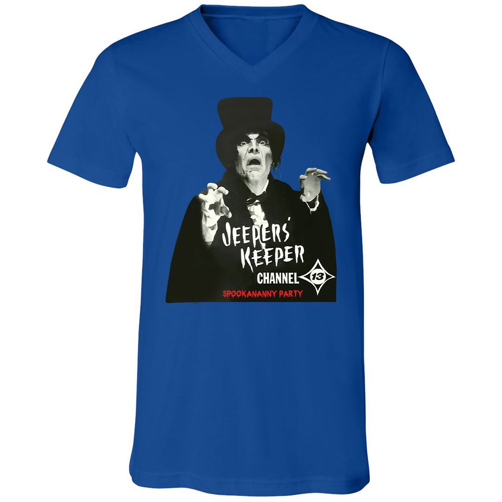 Unisex V-Neck T-Shirt - KNS5PTZA - True Royal - 4