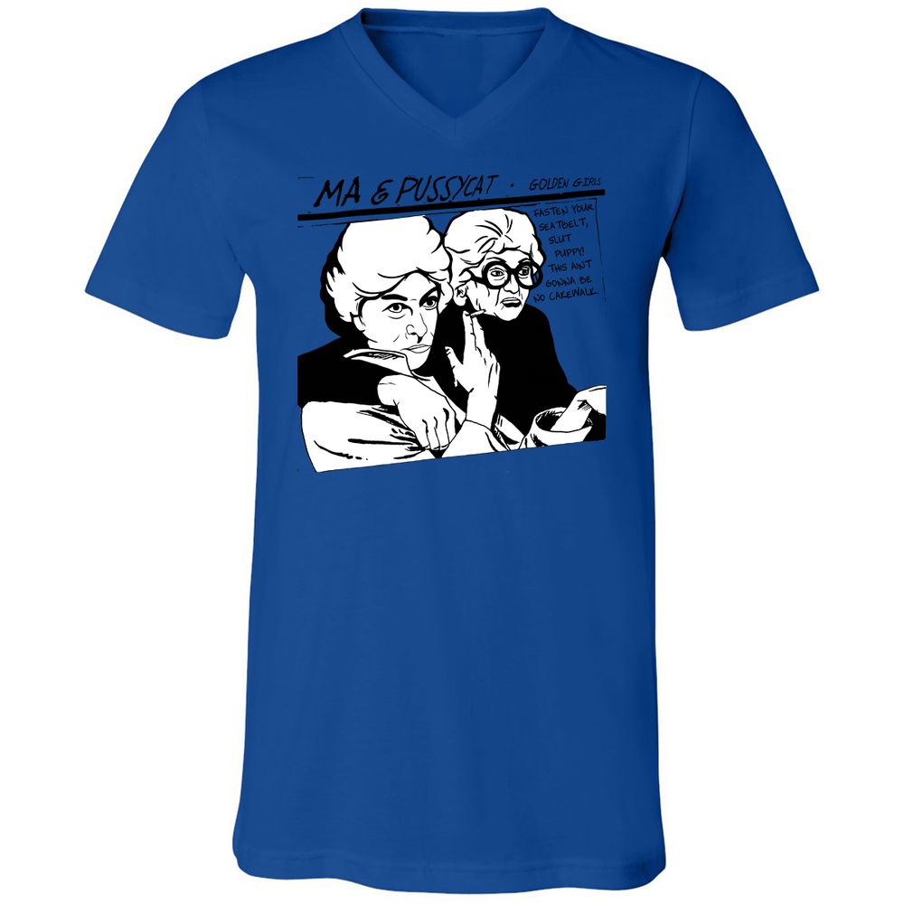 Unisex V-Neck T-Shirt - 8CJECLMN - True Royal - 4
