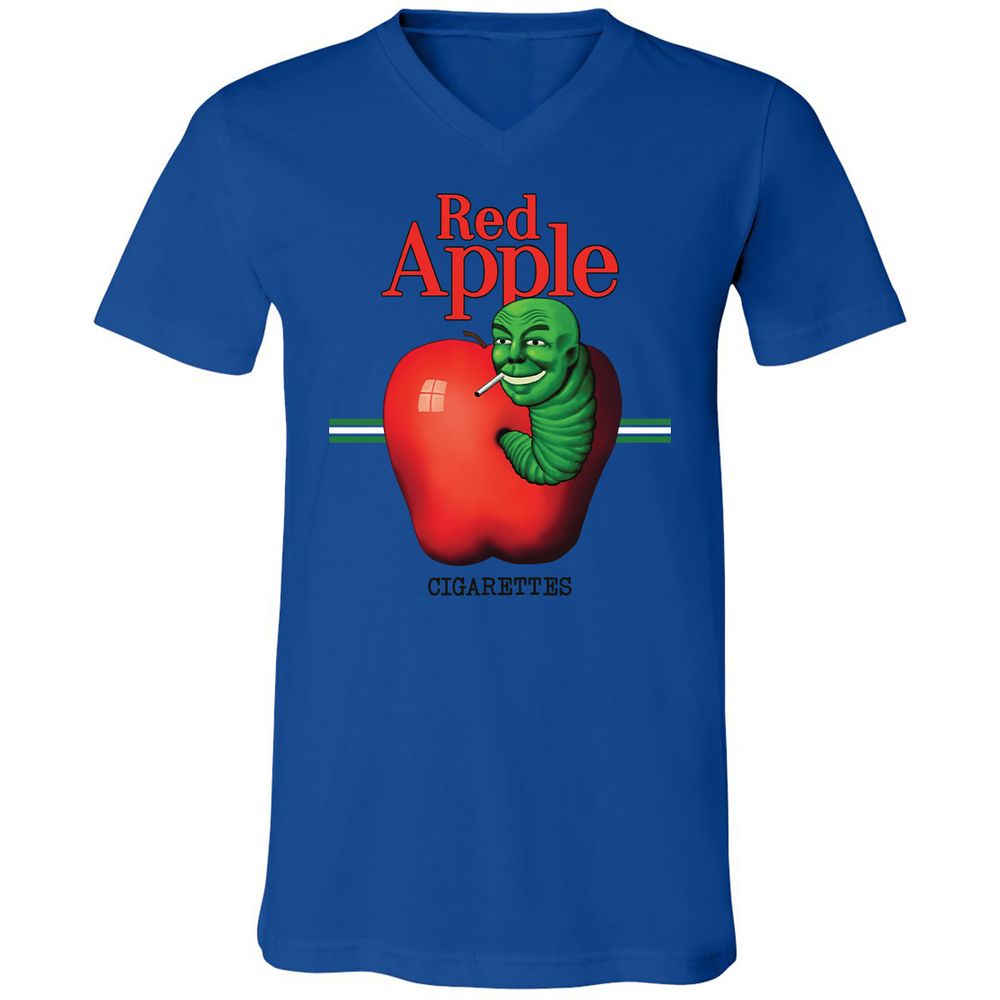 Unisex V-Neck T-Shirt - H1GKJLPJ - True Royal - 4
