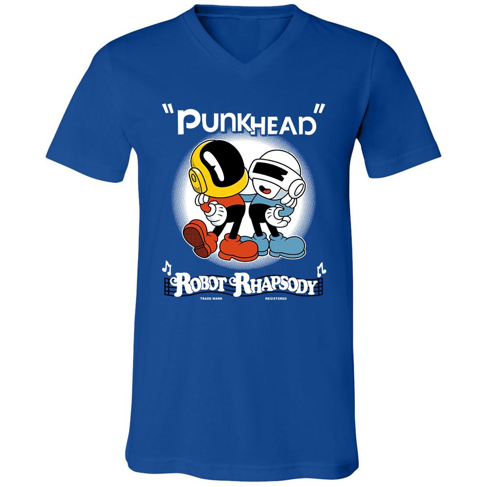 Unisex V-Neck T-Shirt - 4U1AL3HQ - True Royal - 4