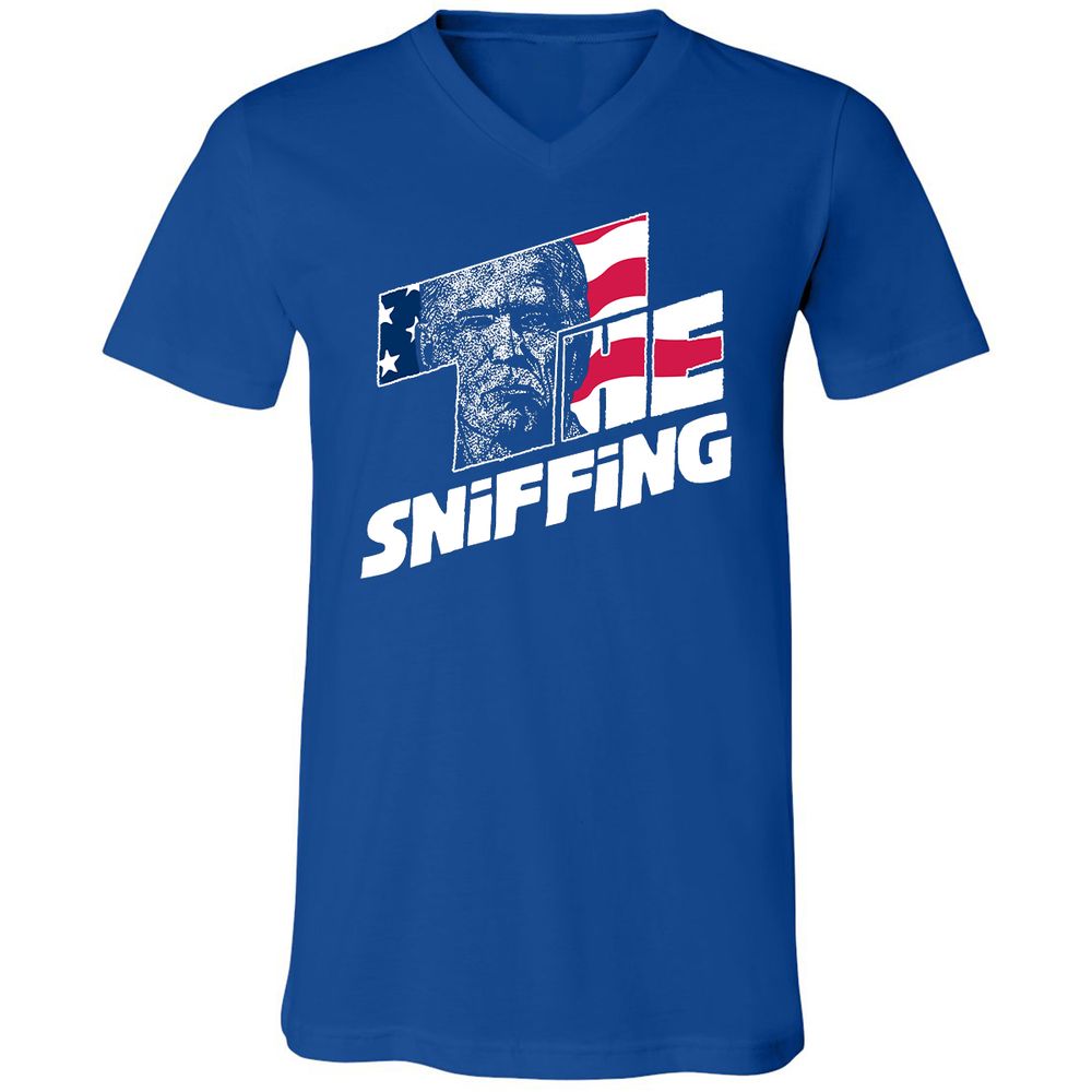 Unisex V-Neck T-Shirt - F8DRH4VS - True Royal - 4