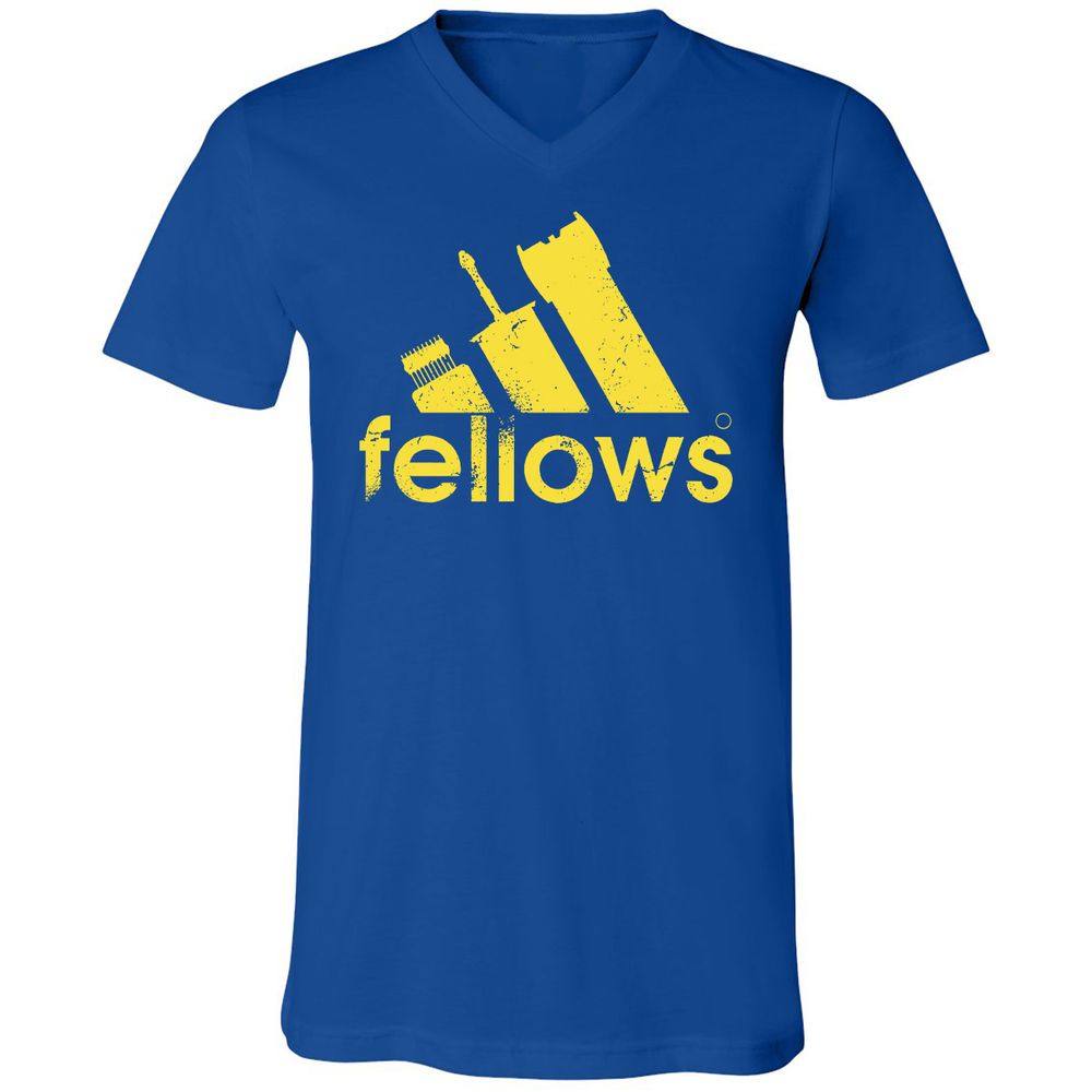 Unisex V-Neck T-Shirt - 5UTTLT3X - True Royal - 4