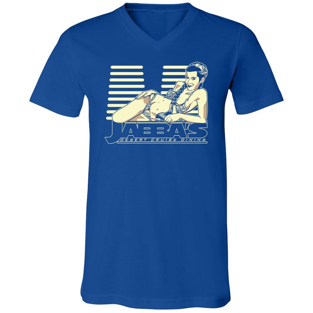 Unisex V-Neck T-Shirt - 9NFWGVYD - True Royal - 4