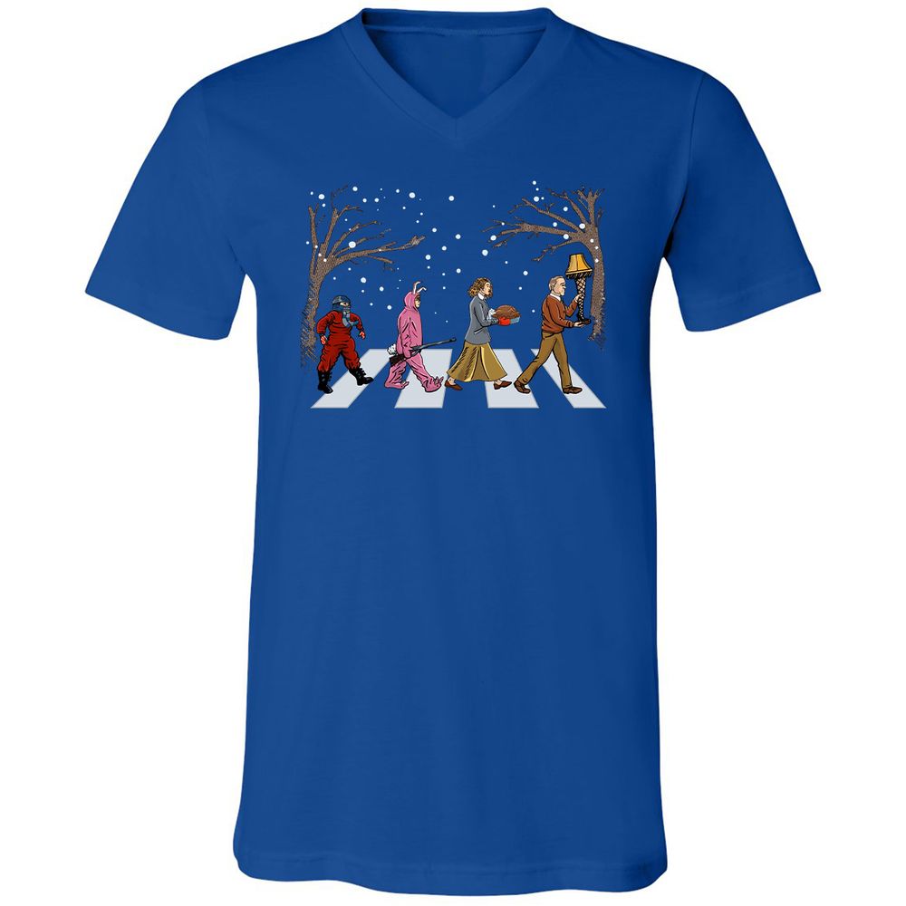 Unisex V-Neck T-Shirt - VKF69S2J - True Royal - 4