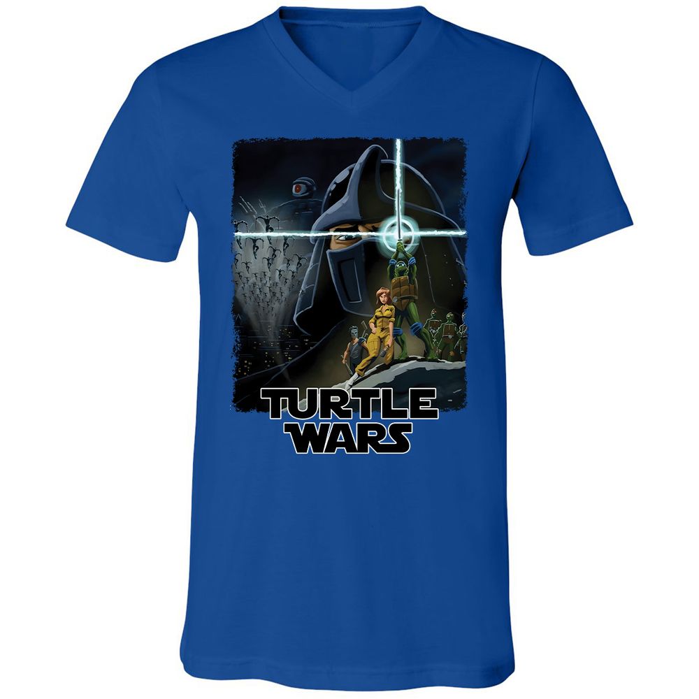 Unisex V-Neck T-Shirt - 7TR9XD6Q - True Royal - 4