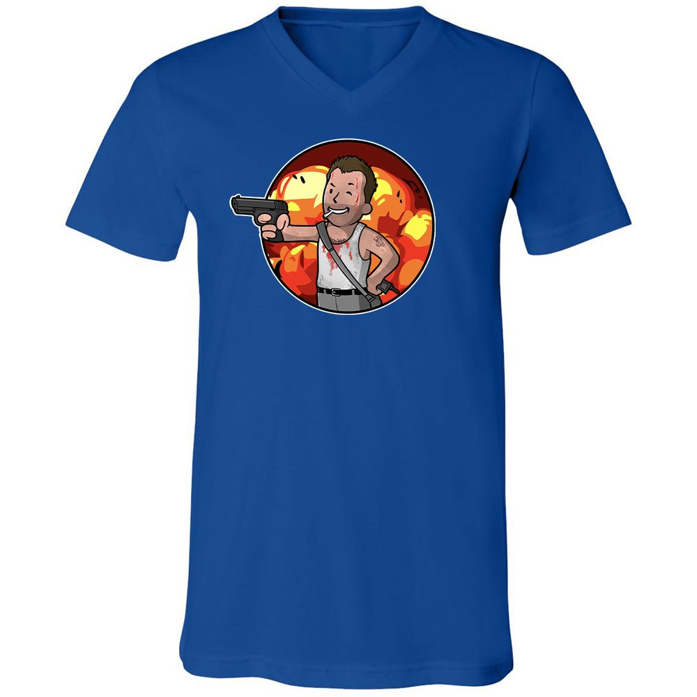Unisex V-Neck T-Shirt - 2VNH7H7V - True Royal - 4