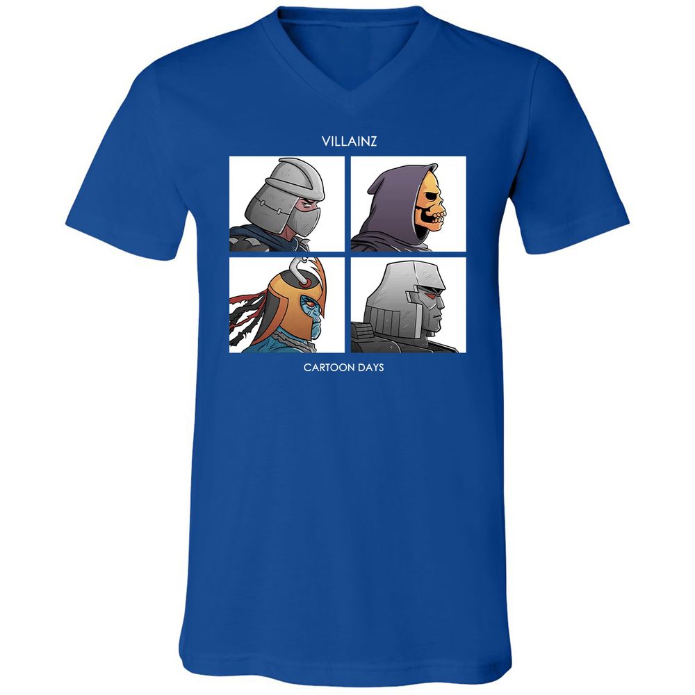 Unisex V-Neck T-Shirt - XN38YZCR - True Royal - 4