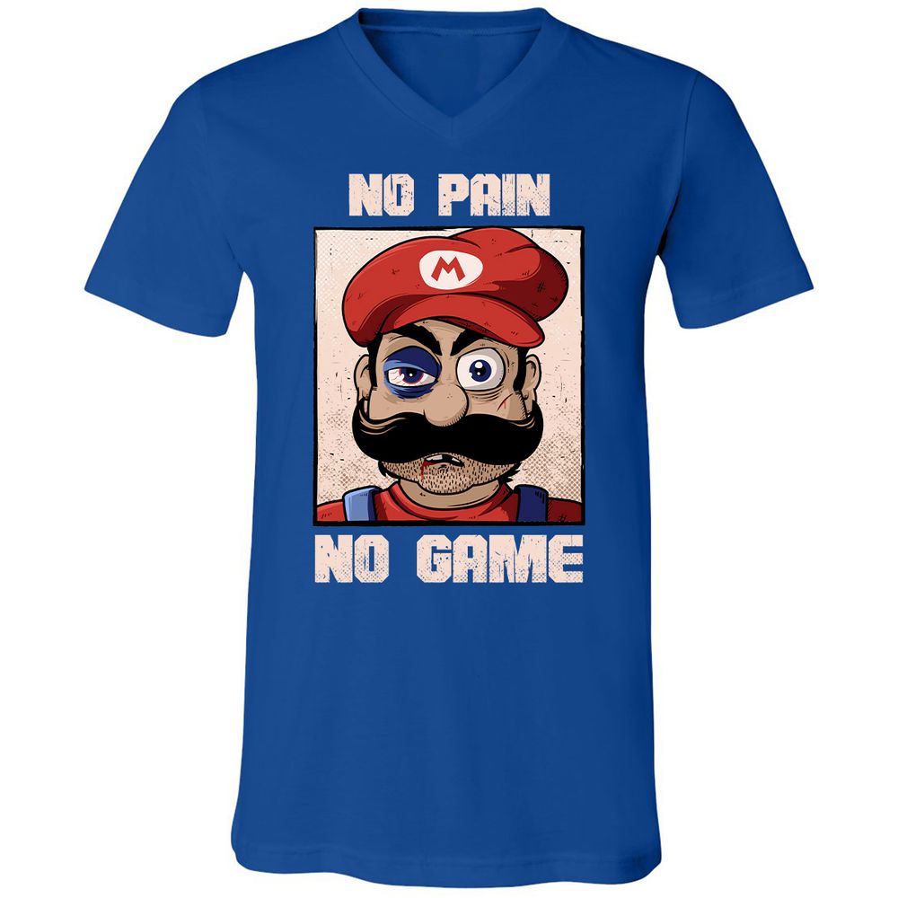 Unisex V-Neck T-Shirt - U2ZD73A3 - True Royal - 4