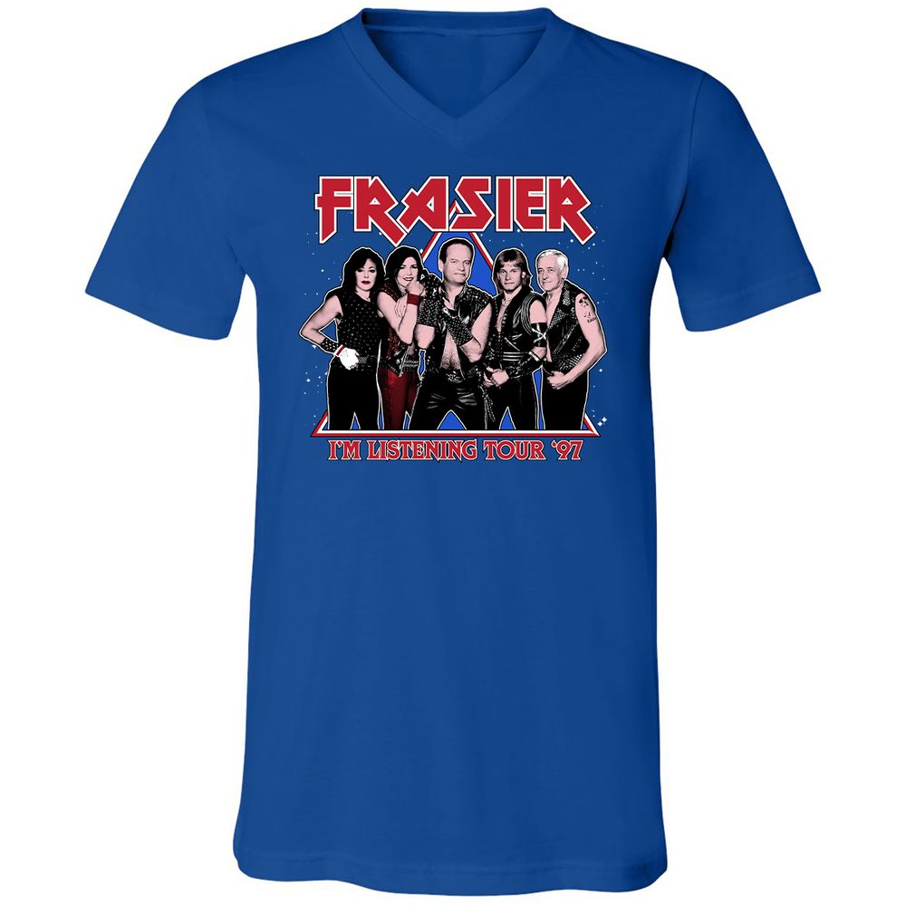 Unisex V-Neck T-Shirt - 875MG6PD - True Royal - 4