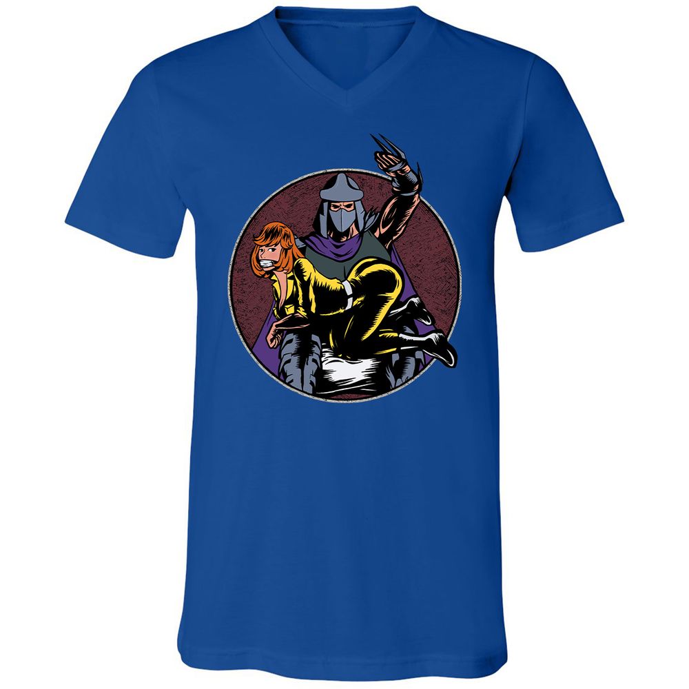 Unisex V-Neck T-Shirt - P4GC758K - True Royal - 4