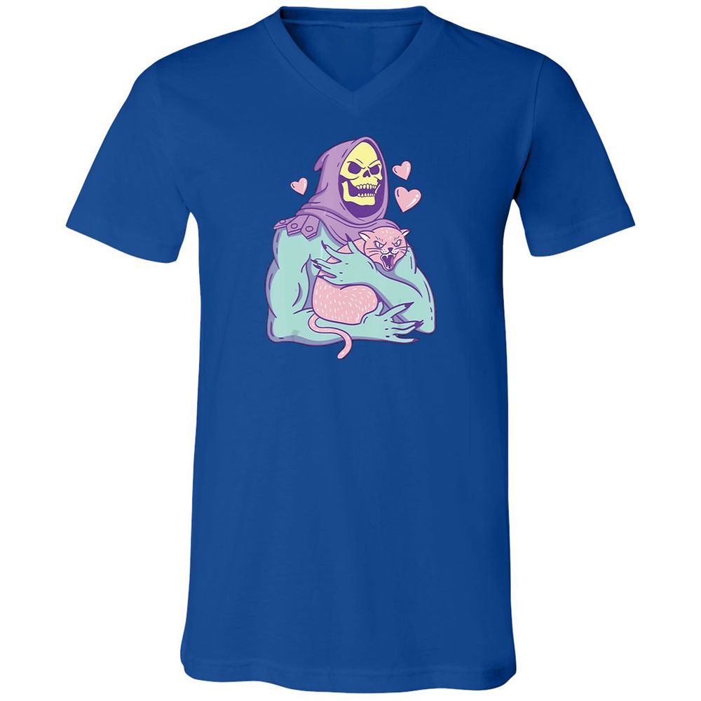 Unisex V-Neck T-Shirt - A3GSBGDK - True Royal - 4