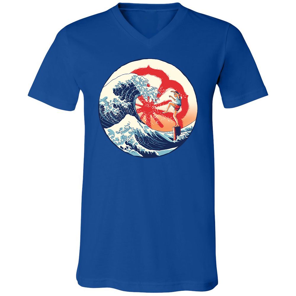 Unisex V-Neck T-Shirt - PVS1CKSG - True Royal - 4
