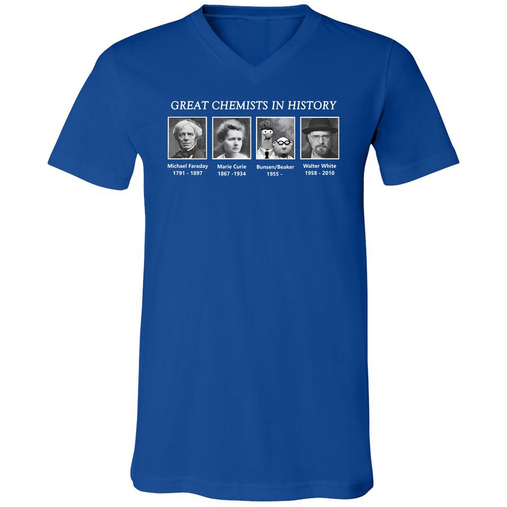 Unisex V-Neck T-Shirt - AY17SS1W - True Royal - 4