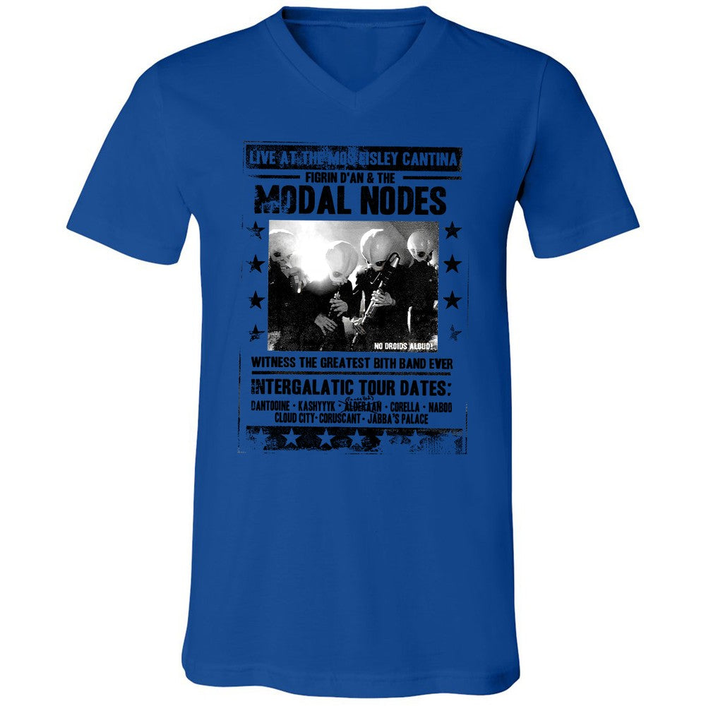 Unisex V-Neck T-Shirt - MAJNNTJN - True Royal - 4