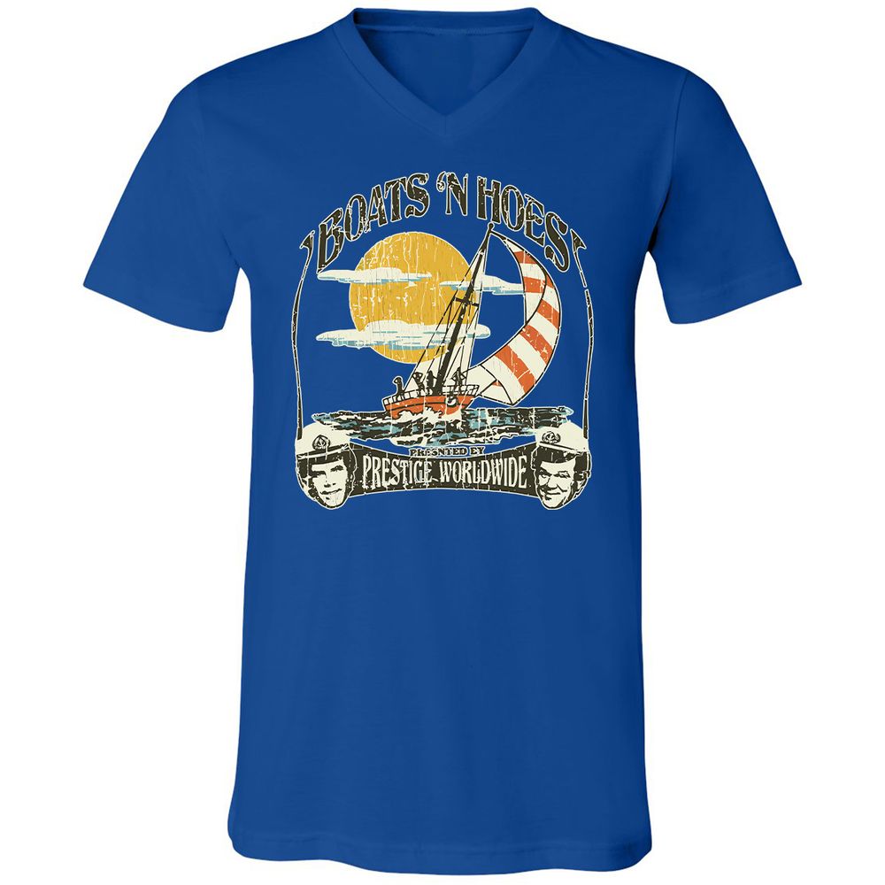 Unisex V-Neck T-Shirt - RFUMPZU4 - True Royal - 4