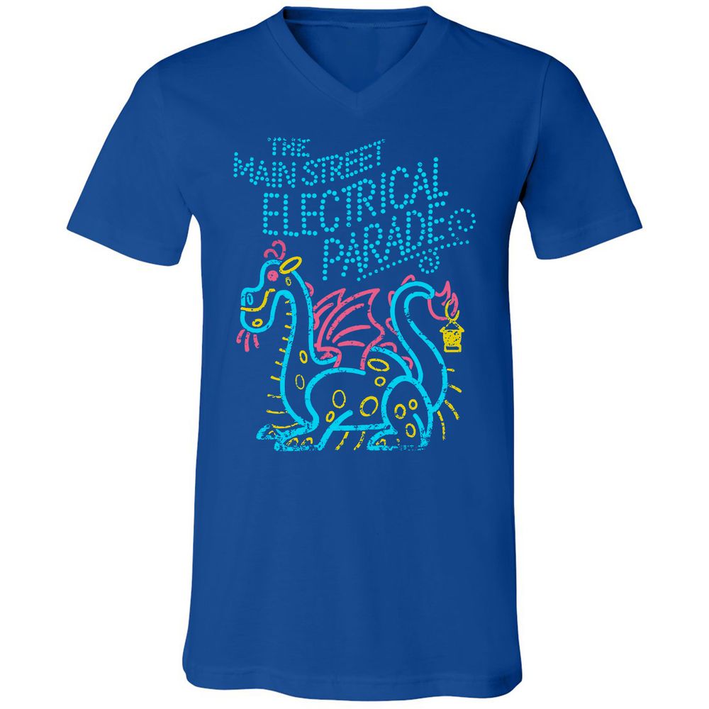 Unisex V-Neck T-Shirt - VZWEMK35 - True Royal - 4