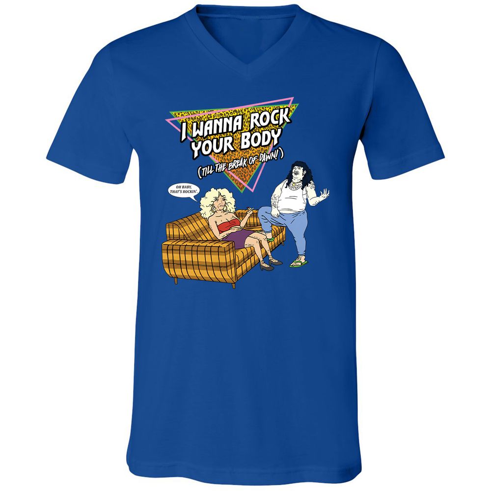 Unisex V-Neck T-Shirt - HRX941V9 - True Royal - 4