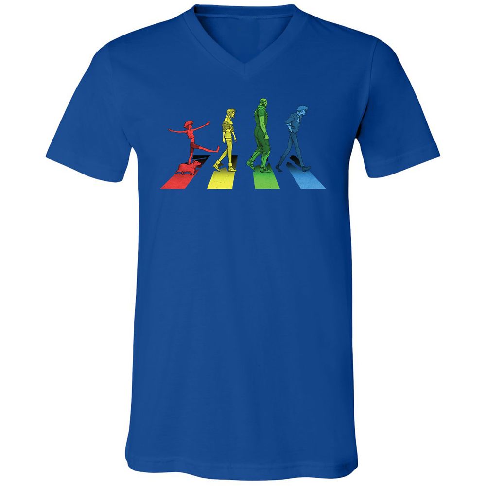 Unisex V-Neck T-Shirt - C8XSECXU - True Royal - 4