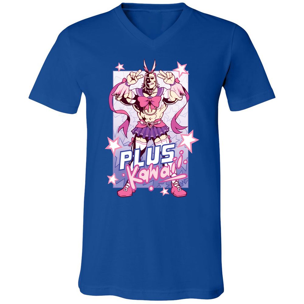 Unisex V-Neck T-Shirt - UUR5YS5W - True Royal - 4