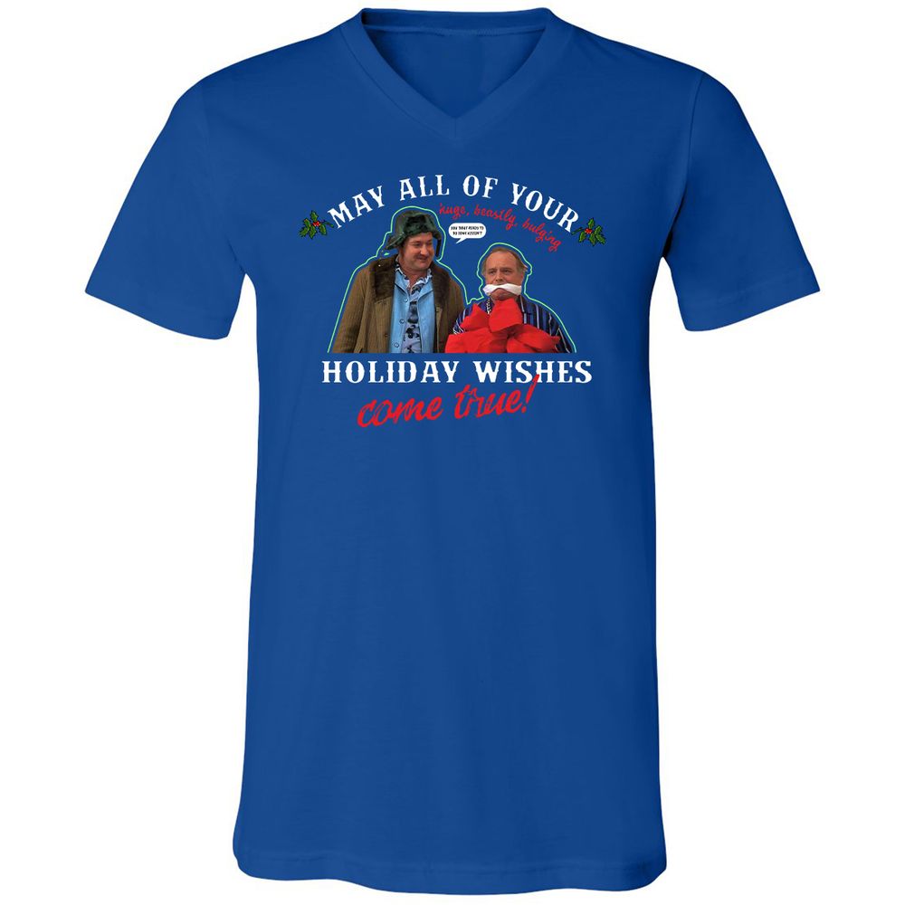 Unisex V-Neck T-Shirt - 4D2T7QPA - True Royal - 4